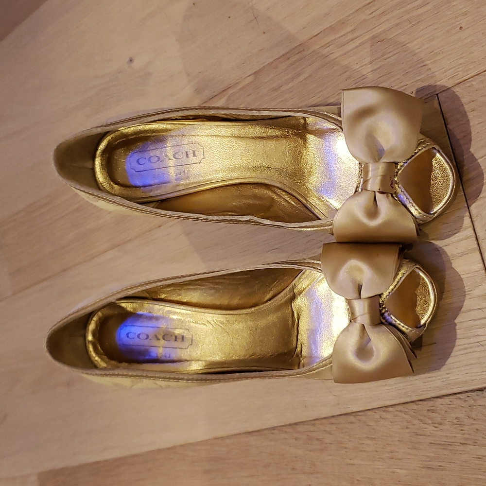 Coach platform heels